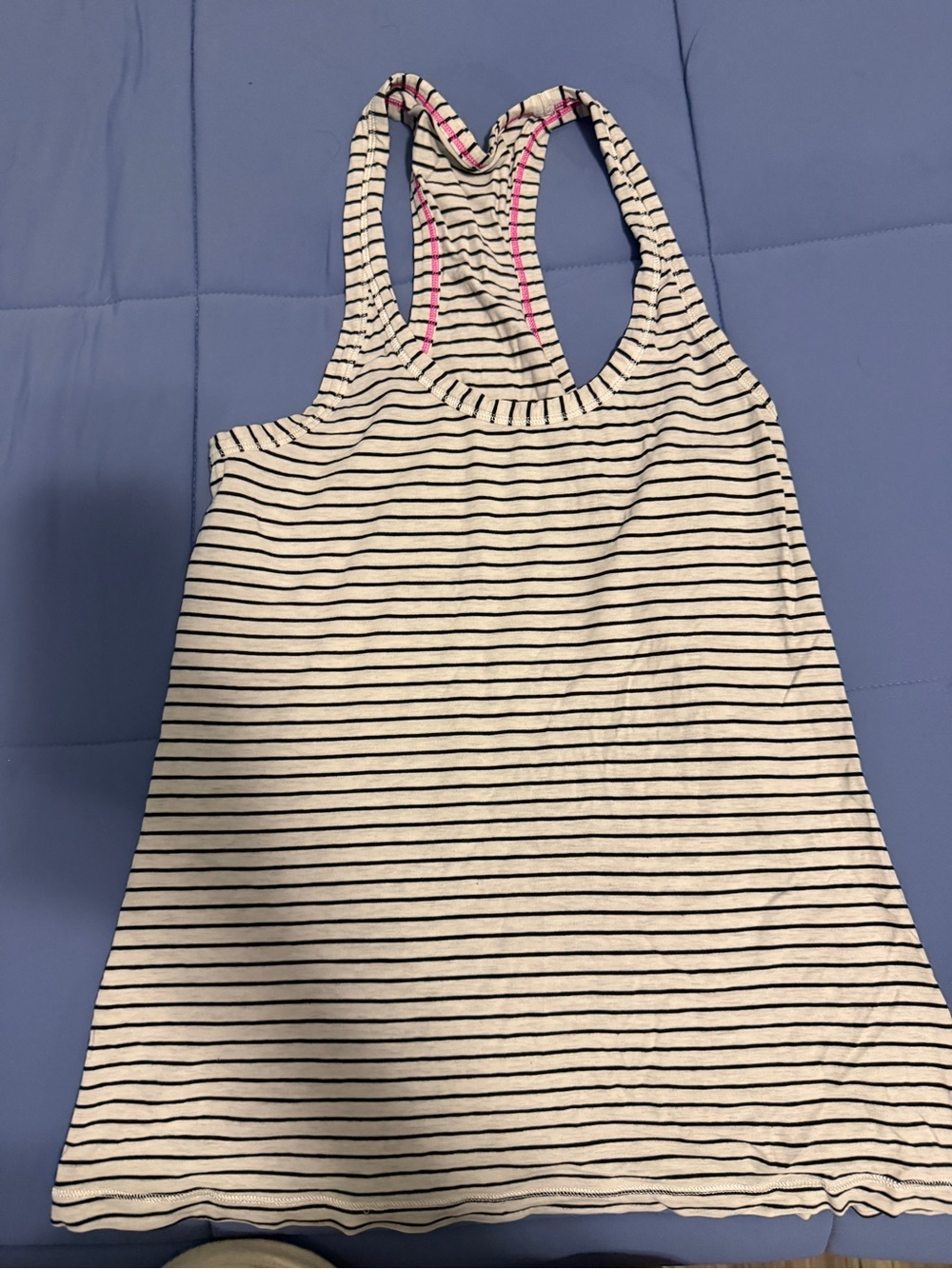 Lululemon Racerback Tank Top – Striped Black & White – Women’s Size XS